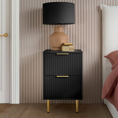 Bethzaida 2 Drawer Fluted Bedside