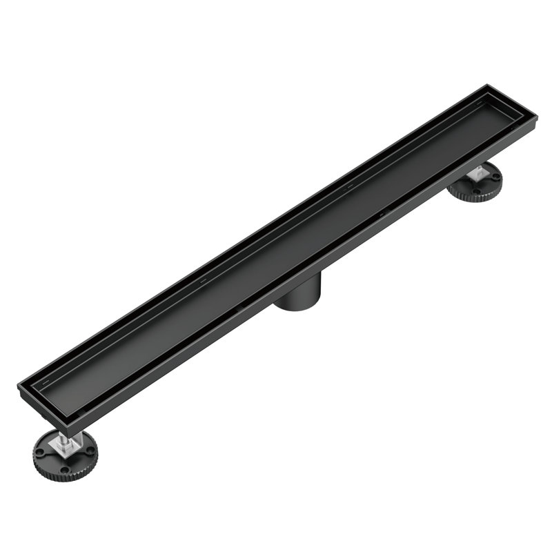 24 In. Stainless Steel Linear Shower Drain With Tile-In Pattern Surface