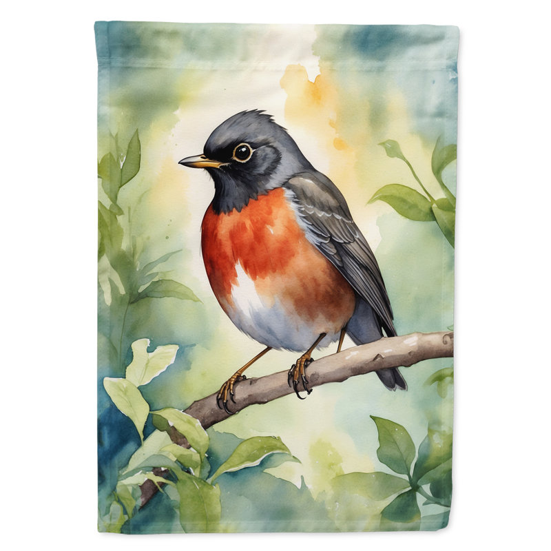 Drapeau de jardin, Merle d'Amérique du Wisconsin