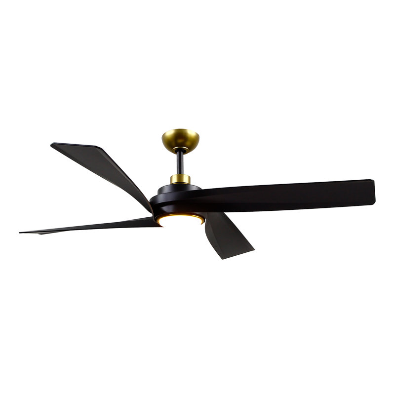 Horizon LED Ceiling Fan, Gold, Black