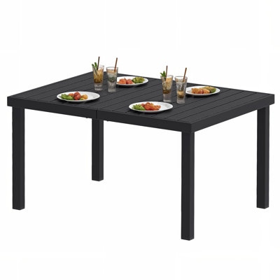 Hindertje Aluminum Rectangular Outdoor Dining Table