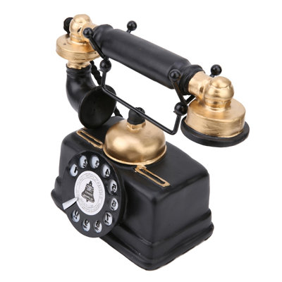 Décor rétro de téléphones fixes, téléphone payant, téléphone rétro, cadran rotatif à l'ancienne pour hôtel