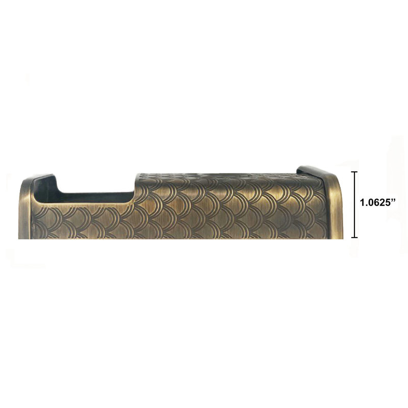 Housse de sonnette vidéo Scales - Compatible avec sonnette de porte (2024), Laiton antique