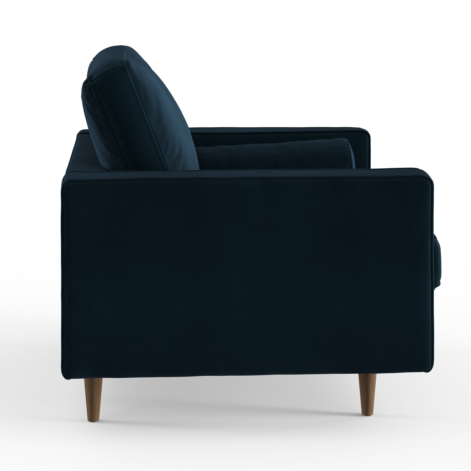 Pritchett Upholstered Armchair, Ink Blue Performance Velvet