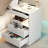 Nightstand With Charging Station, Bedside Table With 3 Drawers And LED Lights, End Table Sofa Couch Side Table With Pull-Out Shelf-590586808