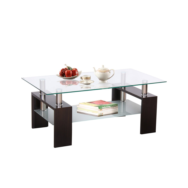 Tablette de rangement en verre givré - Espace supplémentaire pour les livres, les décorations ou les essentiels du salon