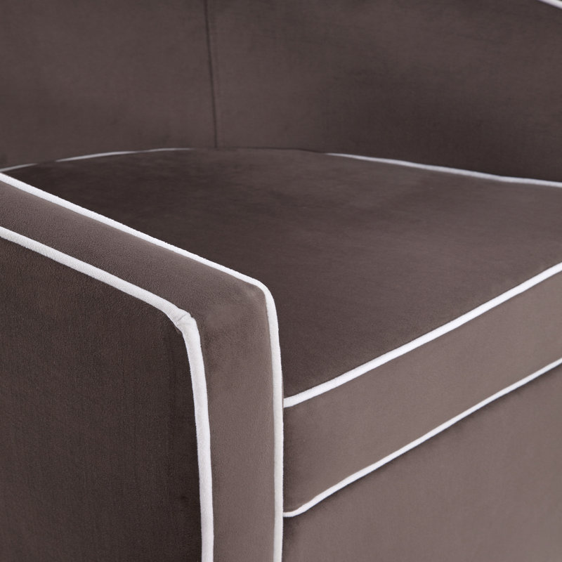 Chaise pivotante polyvalente Kendall pour des espaces de vie élégants et confortables, Brown