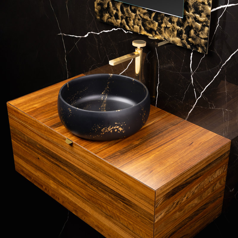 Dora 100 Bathroom Vanity In Walnut