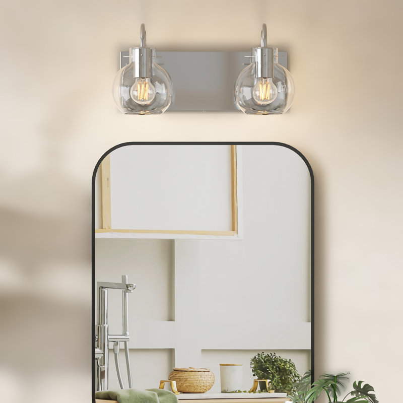 Appliques murales pour salle de bain, miroir, salle d'eau, H 7,28 po x l 14,76 po x P 7,87 po, Deux lumières