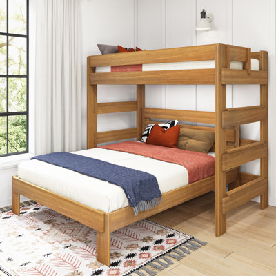  Doyle Solid Wood L-Shaped Bunk Beds