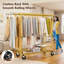 Porte-vêtements Madalin 630 lb avec roulettes-710897375