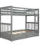 Lit superposé gris avec rangement Twintwin - fonctionnel et essentiel pour la chambre à coucher