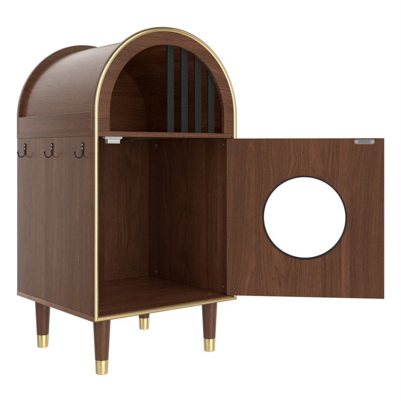 Enceinte de litière pour chat, lit pour chat 2-en-1, abri pour chat avec refuge confortable à deux niveaux pour 2 chats, maisonnette pour chat mignon pour dormir, maison et mobilier de chat de luxe