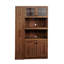 Armoire de cuisine avec étagère de rangement coulissante multifonctionnelle à plusieurs niveaux, armoire de rangement de ferme avec 4 portes, organisateurs de garde-manger pour la cuisine, la salle à manger