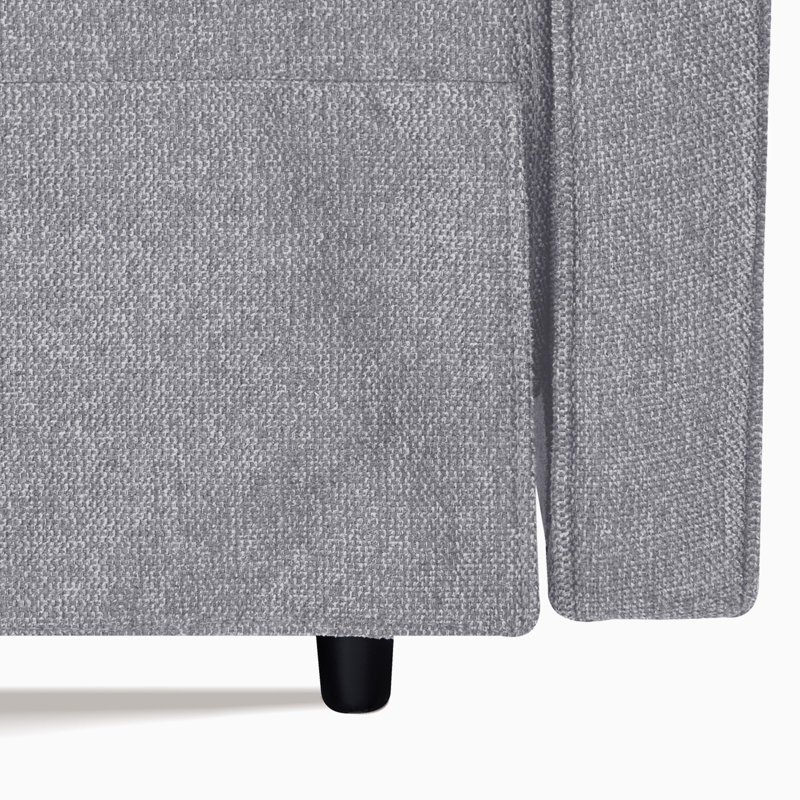 Herminda Upholstered Accent Chair, Gray 100% Polyester