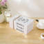 Ensemble de 3 livres pliables décoratifs blancs
