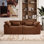 Segal 81.5 Wide Compression Loveseat Couch No assembly