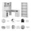 Shelonda 3 Piece Computer Desk Office Set-1152270837