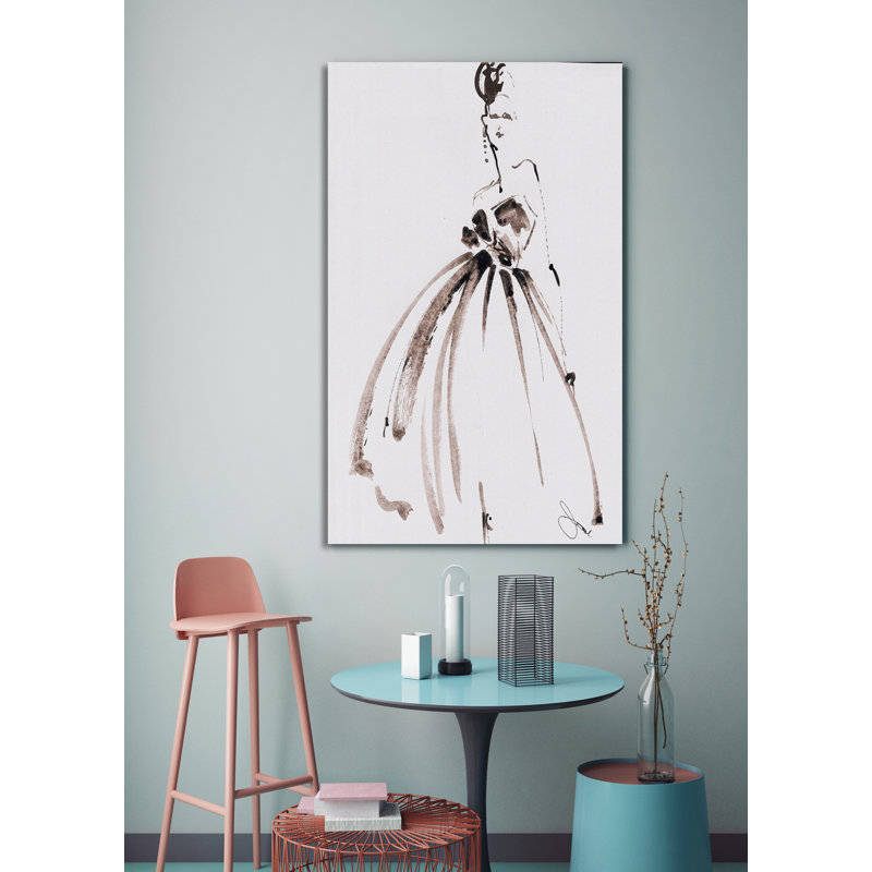 «Vanessa», reproduction sur toile tendue, H 60 po x l 36 po x P 1,5 po, Toile tendue