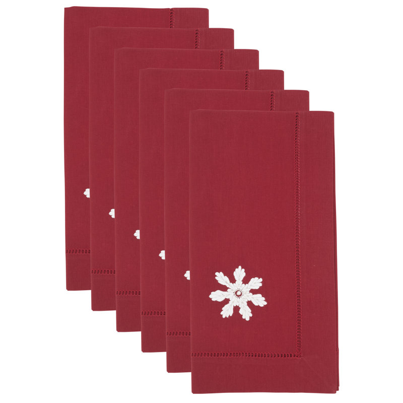 Ensemble de 6 serviettes de table Embr'D