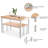 Blomkest 4 - Person Four Leg Dining Set-536499660-536499635-536499634