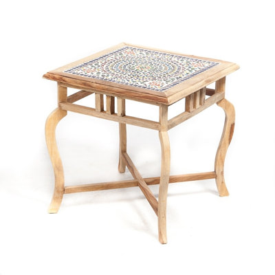 Abbigail Solid Wood Accent Stool