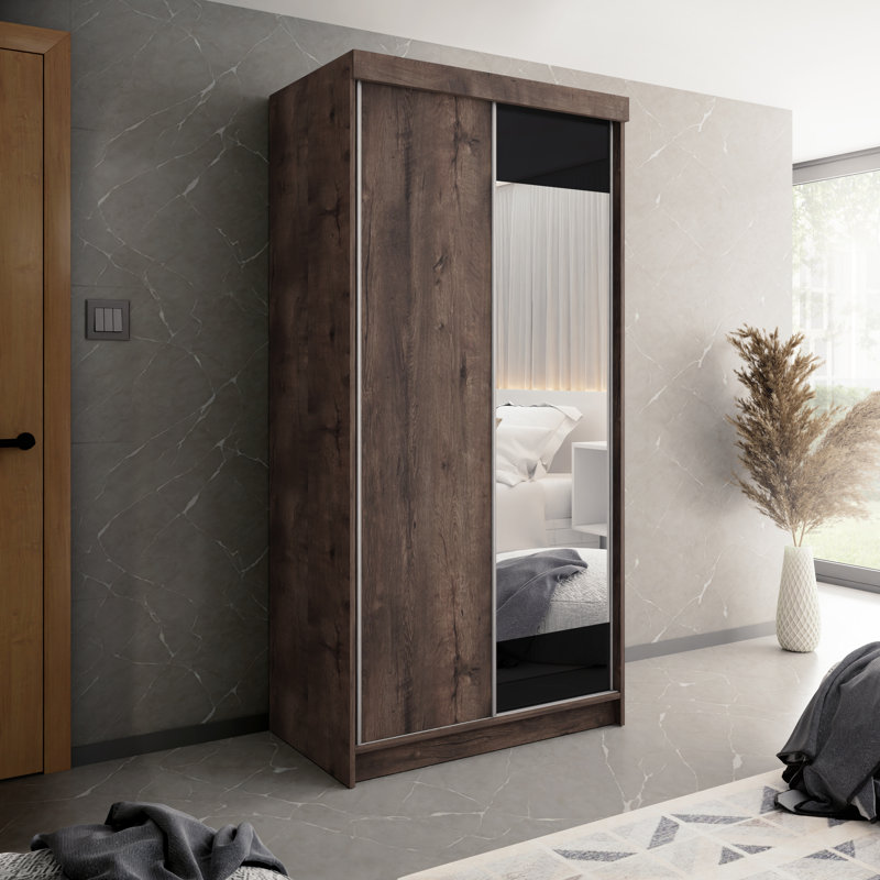 Akaylah 2 Door Wardrobe, Brown