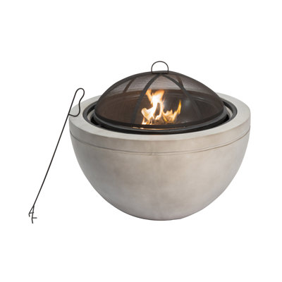 Round Polyresin Wood Burning Smokeless