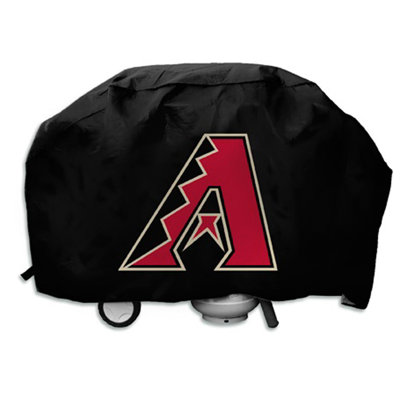Housse de luxe pour barbecue - Housse pour barbecue à boules et gants Milwaukee Brewers - s'adapte jusqu'à 35 po