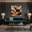 Chiens, art mural brun sur toile brun-68186442