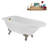 62" Streamline Clawfoot Tub,Tray,Drain, Clawfeet-101628983-102218223