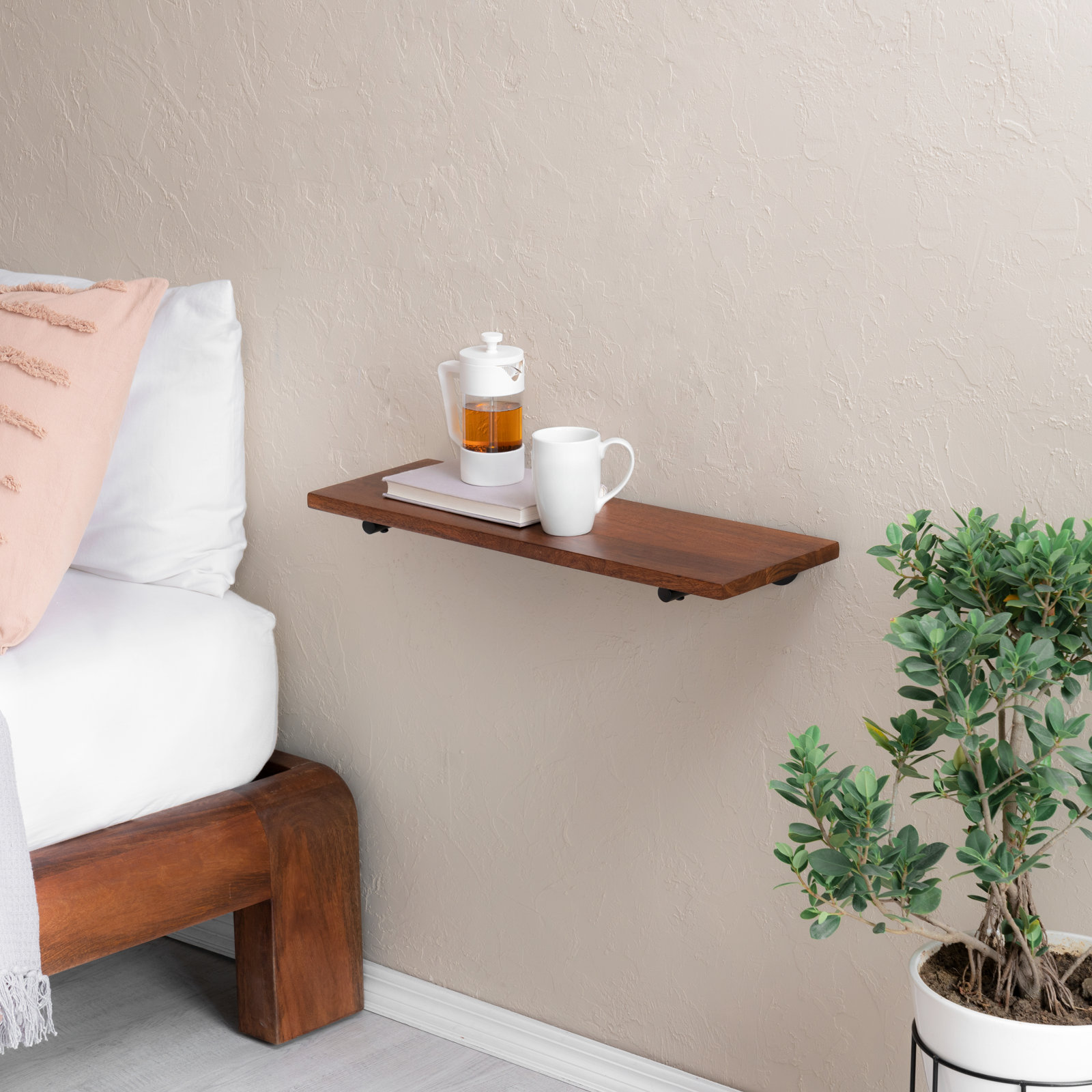 Venice 24" Floating Shelf, Walnut