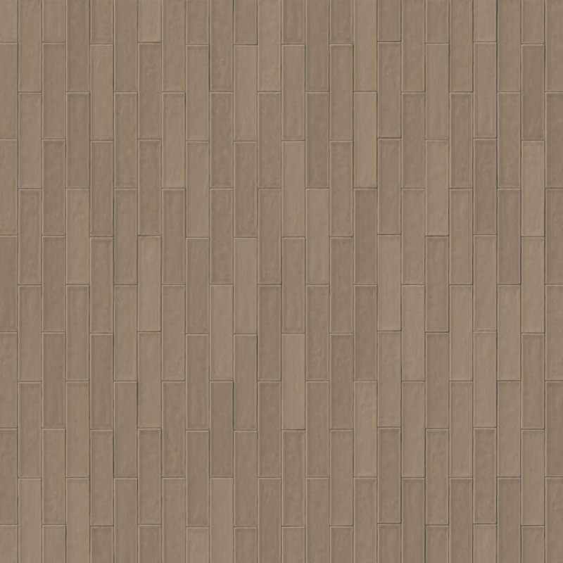 Avereti Terra 2 in. x 8 in. Terracotta Glossy Ceramic Wall Tile, Terra