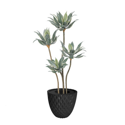 Agave artificiel en pot 55,6 po