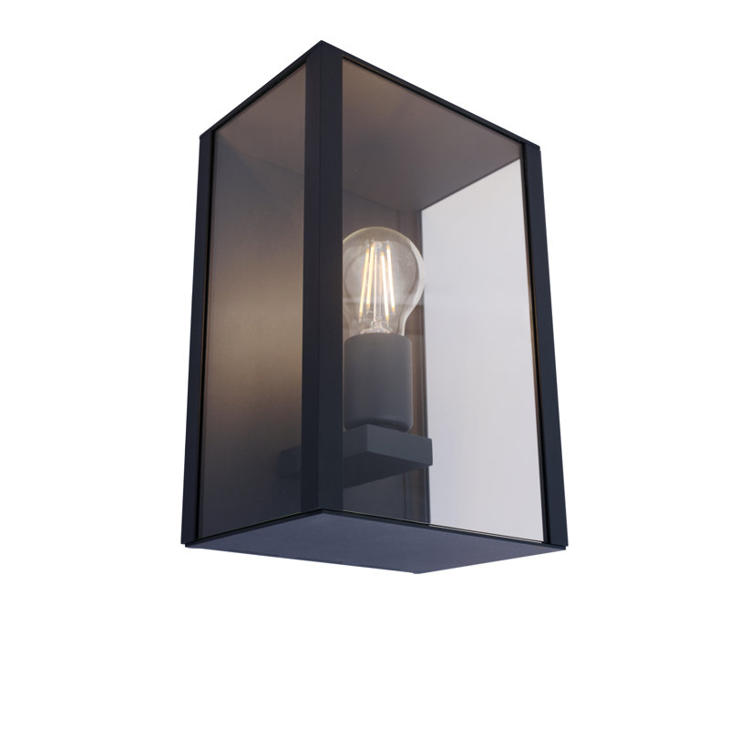  Outdoor Wall Light With Clear Glass (Graphite) IP54 Rated Exterior Box Wall Lamp - 4L2/6101