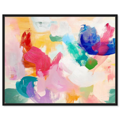 Pastel Riot I, toile abstraite par