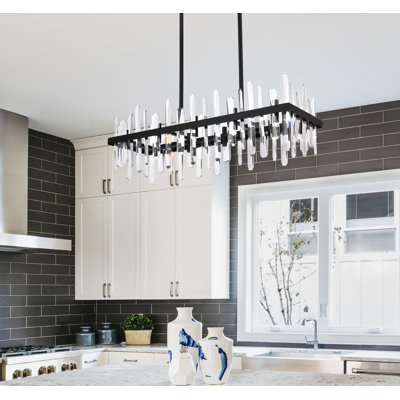 Marlow 16 - Light Dimmable Kitchen Island Square / Rectangle Chandelier