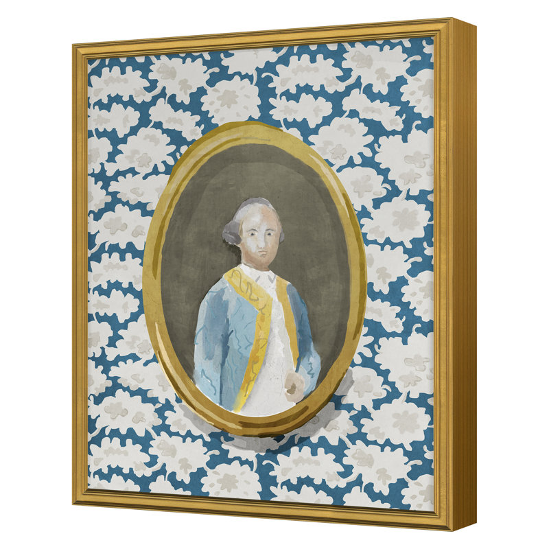 Gentleman 1 Print by Dana Gibson, Gold Framed, 20" H x 16" W x 1" D