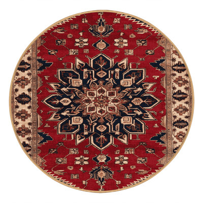 Machine Washable Persian Brown Area Rug