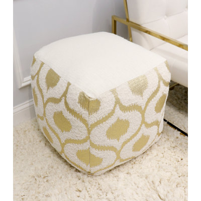 Grand Canyon 17" Wide Square Geometric Pouf