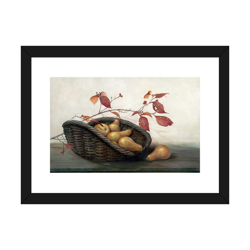 Winter Dogwood par Ruane Manning - reproduction d'art, H 24 po x l 32 po x P 1 po, Papier encadré noir, Blanc