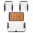 4 Piece Sofa Seating Group with Cushions-1162225756