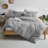MILDLY Home essentials Super Soft Duvet Cover - 100% Washed Microfiber Comforter Cover Set 3 Pieces,Wrinkle-resistant and highly elastic-1546220864-1546220866