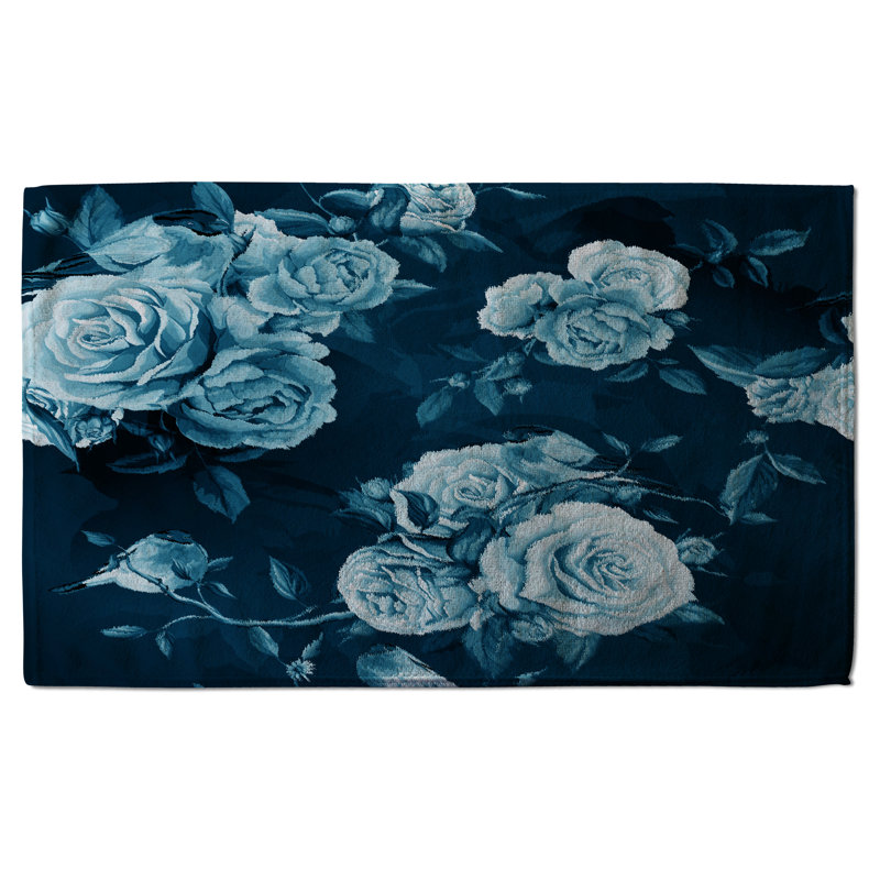 Cotton Floral Waffle Kitchen Towel
