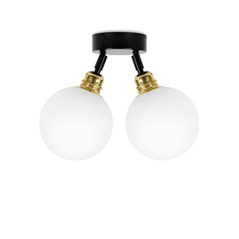 Ruithero Flush Mount, Brass/Black