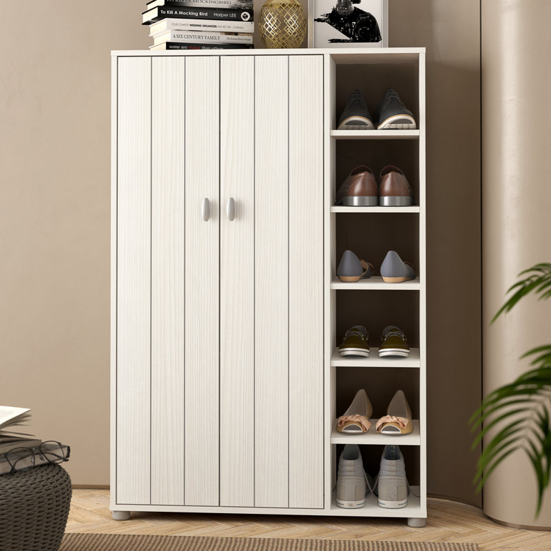 Shoe Storage Cabinet, White