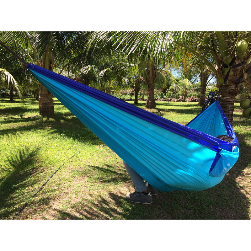 Hamac pour camping double camping, Bleu marine