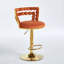 Ensemble de table de bar avec 2 tabourets de bar réglables, table de pub ronde à motif de marbre-565047112