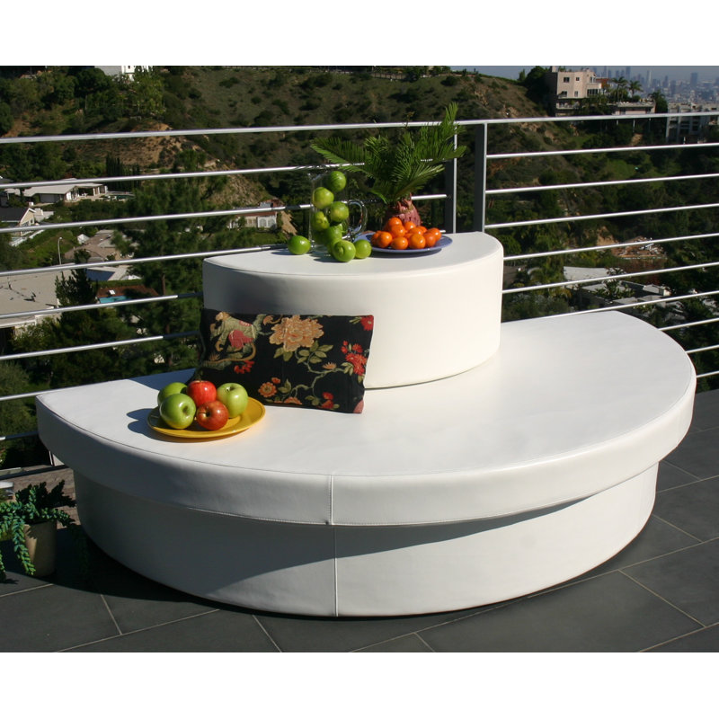 Table d'appoint Moon Pad, Blanc frisquet