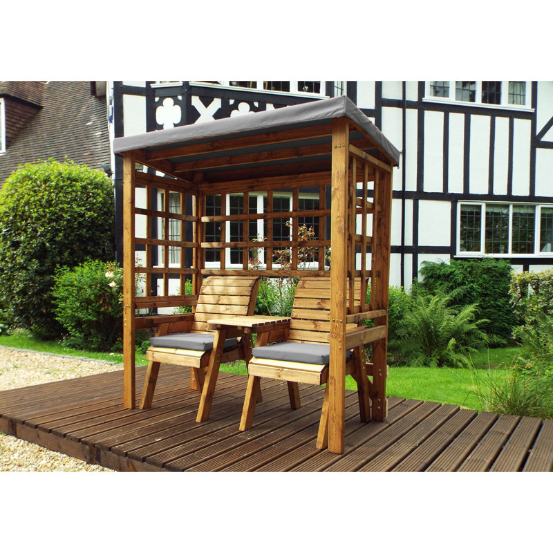 Pratts Wood Garden Bench, Grey
